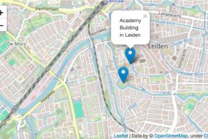Leaflet map with markers